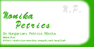 monika petrics business card