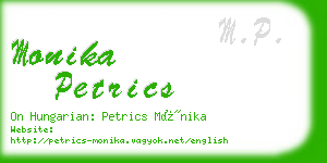 monika petrics business card